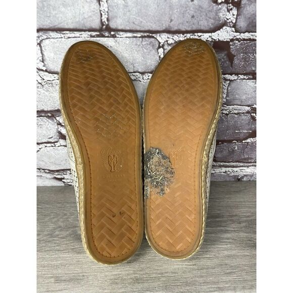 Cole Haan Ivory Leather Perforated Espadrilles Comfort Shoes Women Sz 8.5B US/39 - Picture 9 of 16